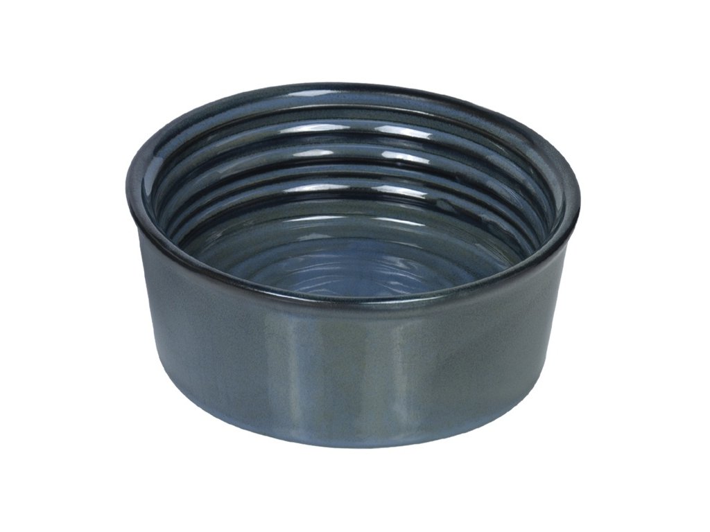 23124 1 nobby keramicka miska groove zeleno modra lakovana 15 5 x 6 0 cm 0 55 l z kategorie chovatelske potreby a krmiva pro psy misky a davkovace pro psy keramicke misky pro psy