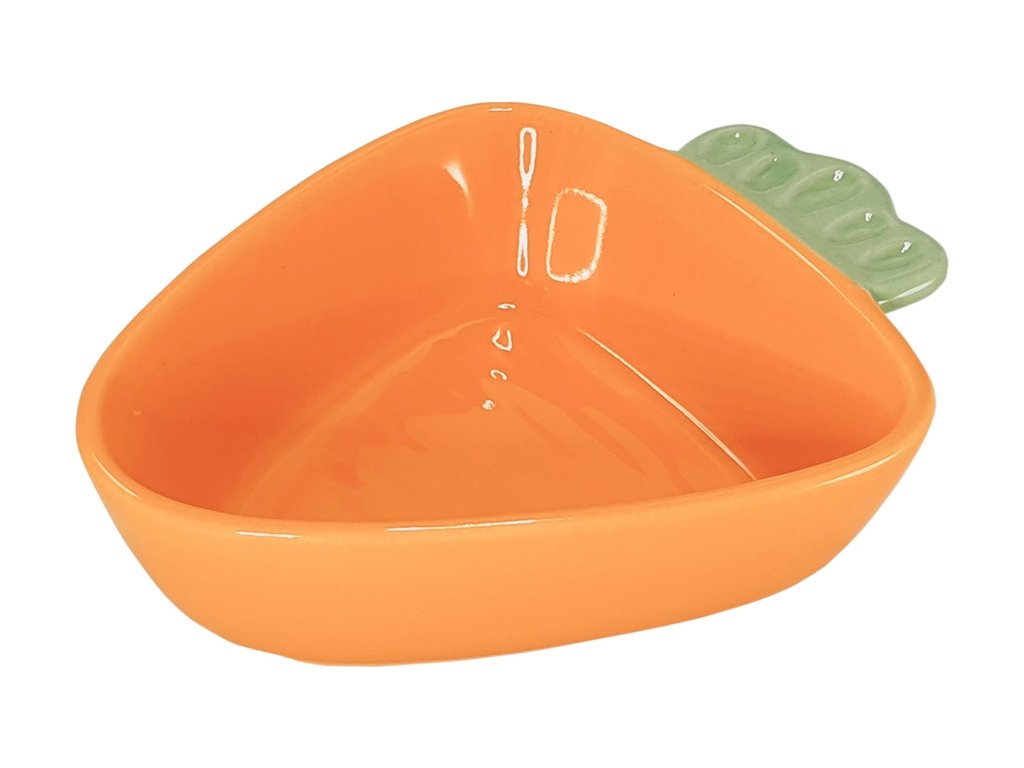 37671 1 nobby keramicka miska pro hlodavce tvar mrkve 15 x 12 x 4 5 cm 200ml z kategorie chovatelske potreby a krmiva pro hlodavce a mala zvirata misky napajecky misky
