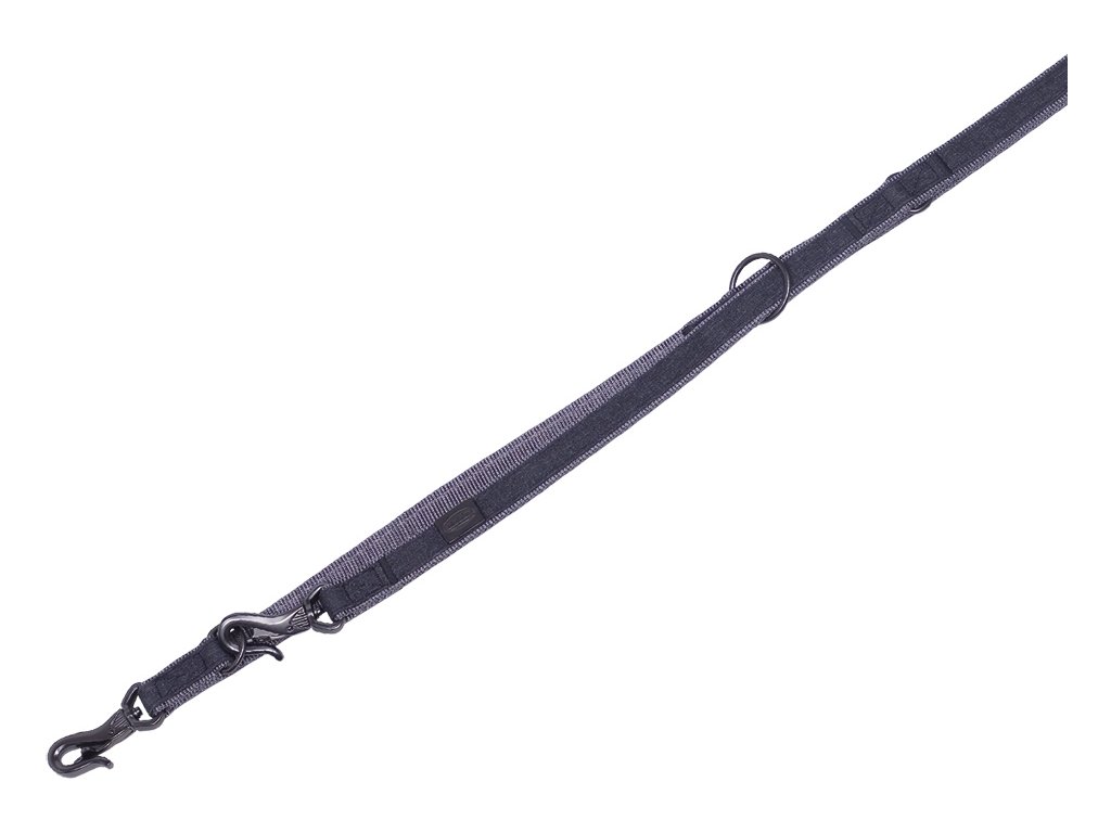 31473 2 nobby linen deluxe voditko nylon cerna m l 200cm 25mm z kategorie chovatelske potreby a krmiva pro psy obojky voditka a postroje pro psy voditka pro psy klasicka voditka pro psy