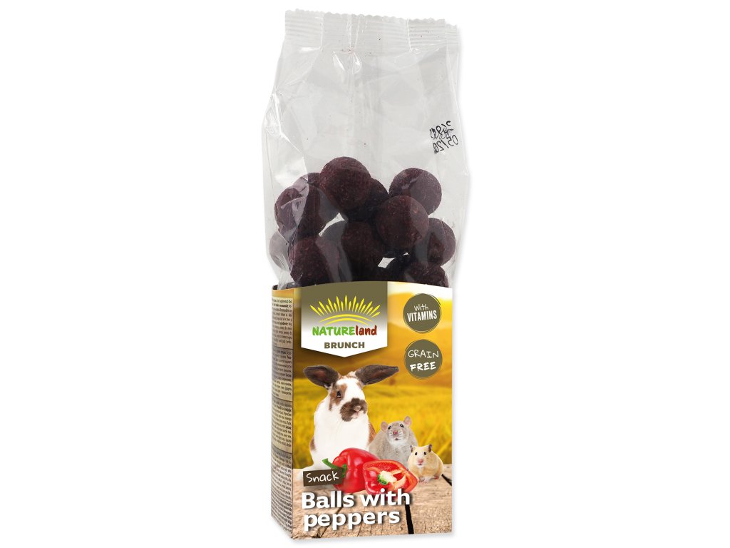 58173 1 pochoutka nature land brunch paprikove kulicky 150 g z kategorie chovatelske potreby a krmiva pro hlodavce a mala zvirata