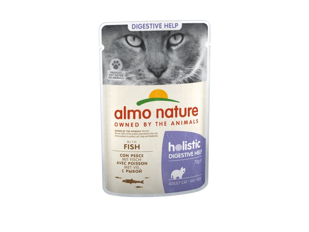 51237 1 almo nature holistic digestive help ryba 70g z kategorie chovatelske potreby a krmiva pro kocky krmivo a pamlsky pro kocky kapsicky pro kocky