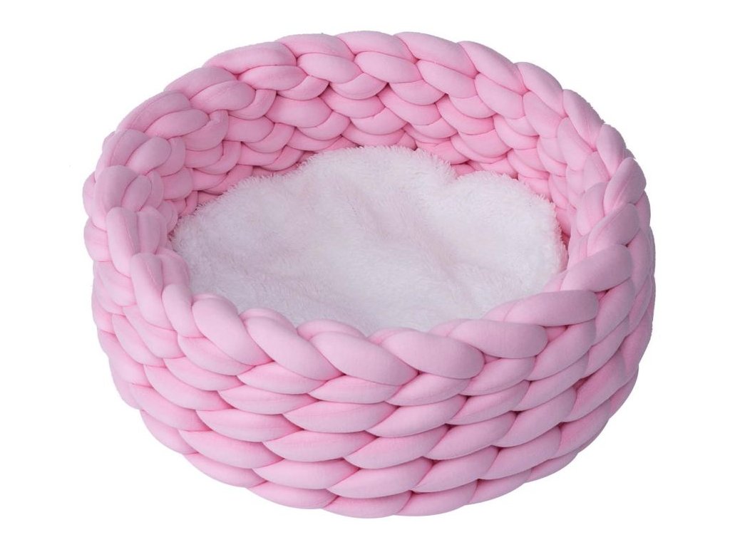79734 quapas pleteny pelisek ruzovy 45x45cm z kategorie chovatelske potreby a krmiva pro kocky pelisky dvirka a ostatni doplnky pro kocky pelisky pro kocky