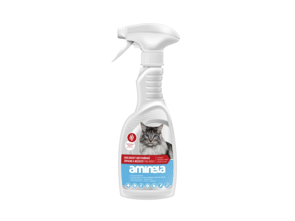 26739 aminela clean ekologicky odstranovac zapachu a necistot pro kocky 500ml z kategorie chovatelske potreby a krmiva pro kocky hygiena a kosmetika kocek cistice a odpuzovace kocek