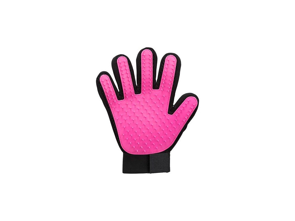75483 3 trixie rukavice k peci o srst 16x24cm sitovina ruzova z kategorie chovatelske potreby a krmiva pro psy hygiena a kosmetika psa hrebeny a kartace pro psy