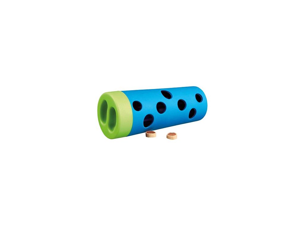 59711 1 trixie dog activity snack roll valecek s dirkami na pamlsky 14 cm z kategorie chovatelske potreby a krmiva pro psy hracky pro psy hlavolamy pro psy
