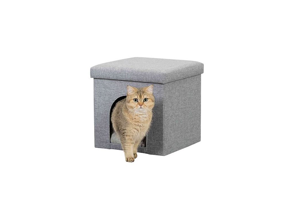 59912 5 trixie taburet jeskyne alois textilie seda 38x40x38 cm z kategorie chovatelske potreby a krmiva pro kocky pelisky dvirka a ostatni doplnky pro kocky kukane iglu pro kocky
