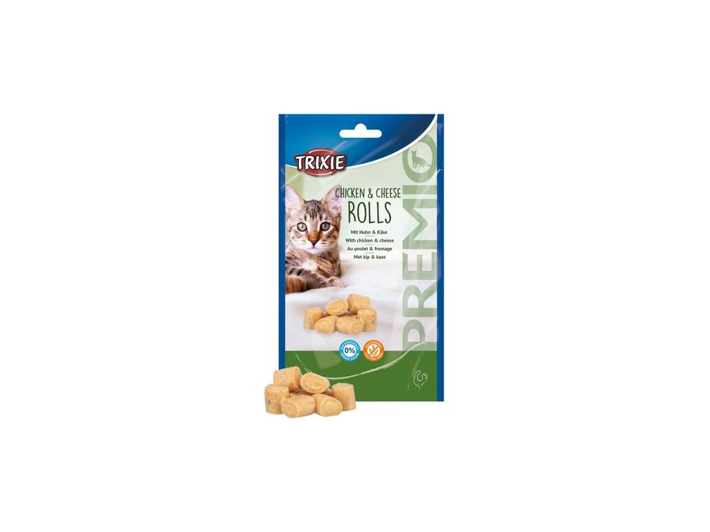 75567 2 trixie premio chicken cheese rolls valecky s kuretem a syrem 50 g z kategorie chovatelske potreby a krmiva pro kocky krmivo a pamlsky pro kocky pamlsky pro kocky