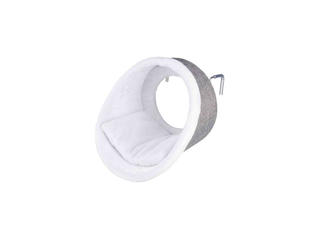 76506 6 zavesna plysova kukan s polstarem kulata na topeni 38x34cm z kategorie chovatelske potreby a krmiva pro kocky pelisky dvirka a ostatni doplnky pro kocky pelisek na topeni pro kocky
