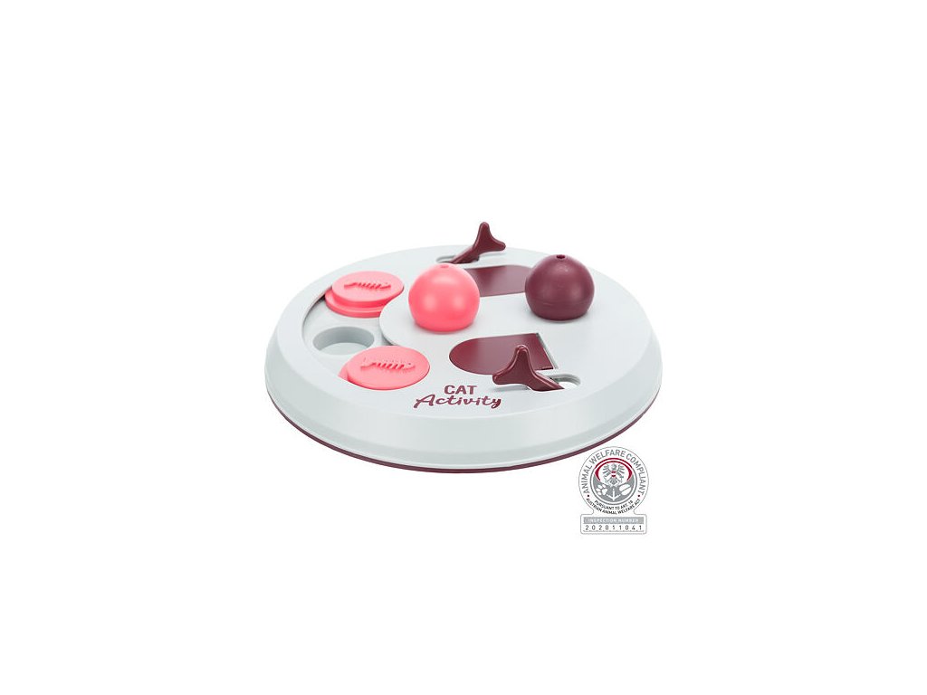 59990 5 trixie strategicka hra cat activity flip board vinova ruzova seda z kategorie chovatelske potreby a krmiva pro kocky hracky pro kocky interaktivni hracky pro kocky