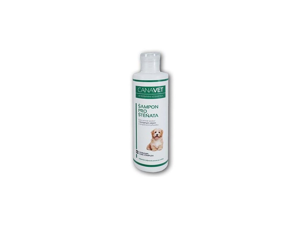 59336 1 canavet antiparazitni sampon pro stenata canabis 250 ml z kategorie chovatelske potreby a krmiva pro psy hygiena a kosmetika psa sampony a spreje pro psy