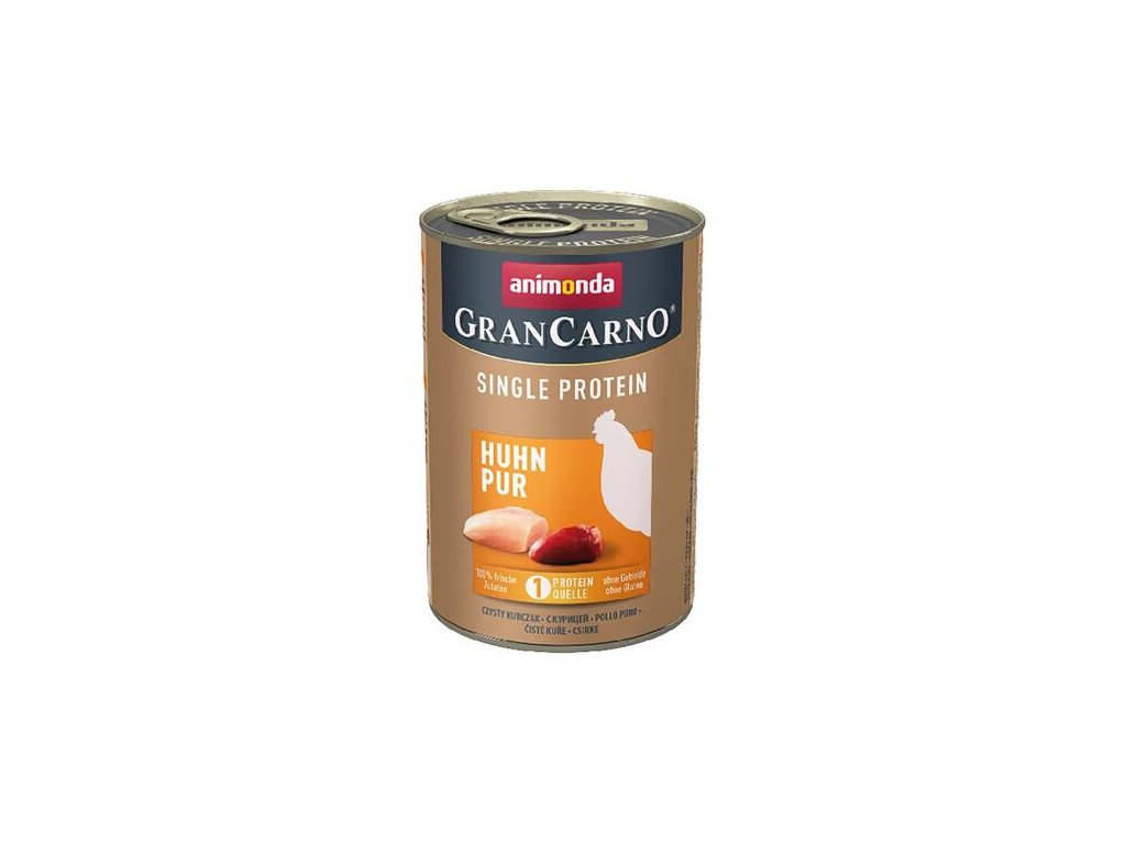36438 animonda grancarno single protein konzerva kure 400g z kategorie chovatelske potreby a krmiva pro psy krmiva pro psy konzervy pro psy