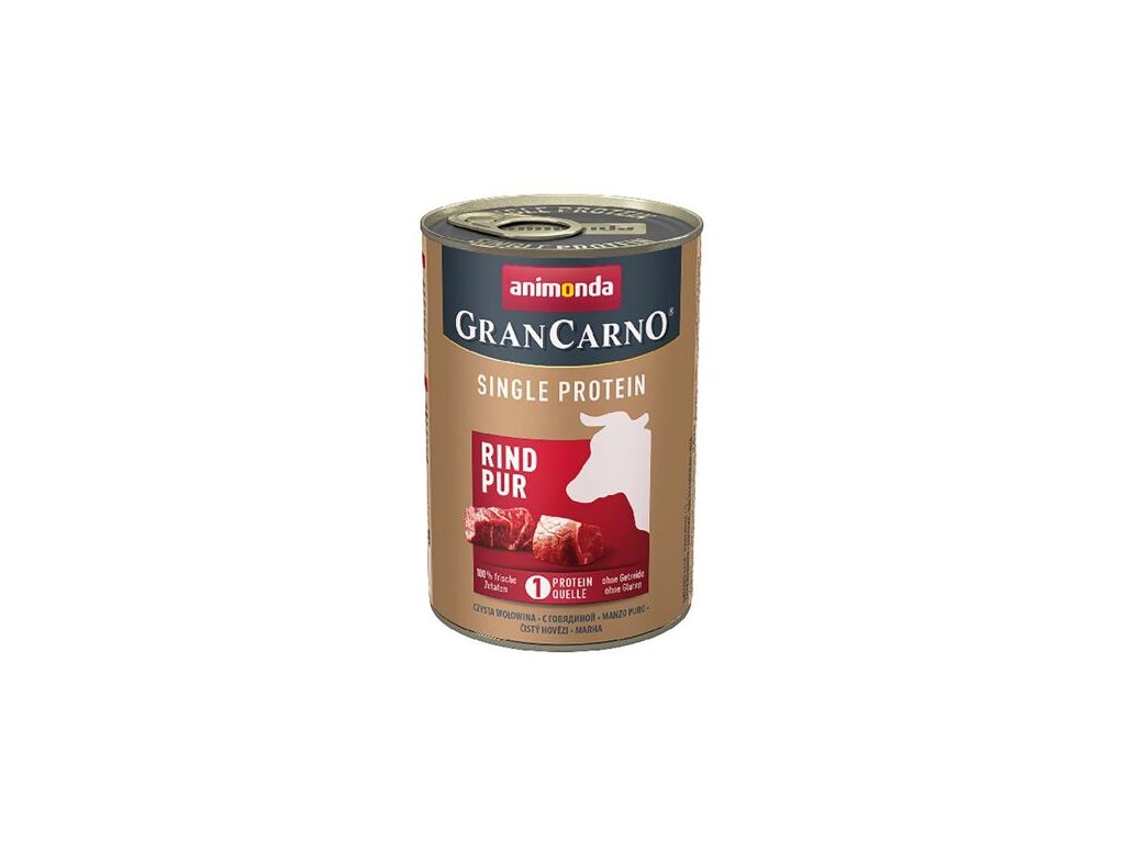 36444 animonda grancarno single protein konzerva hovezi 400g z kategorie chovatelske potreby a krmiva pro psy krmiva pro psy konzervy pro psy