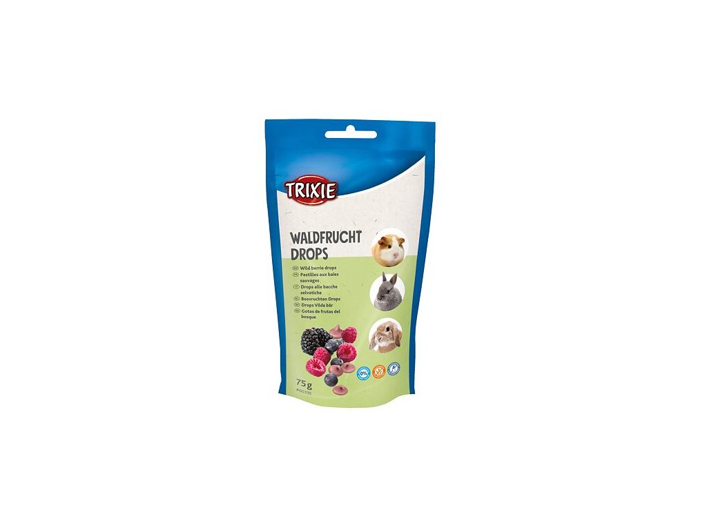 77292 3 trixie dropsy pro hlodavce s lesnimi plody 75g z kategorie chovatelske potreby a krmiva pro hlodavce a mala zvirata pamlsky pro hlodavce