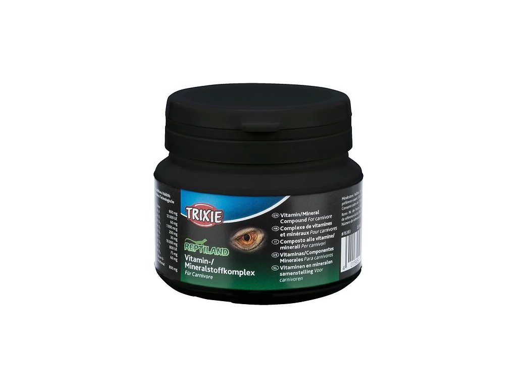 75519 1 trixie reptiland smes mineralu a vitaminu pro masozrave plazy 80 g z kategorie akvaristicke a teraristicke potreby krmiva terarijni krmiva