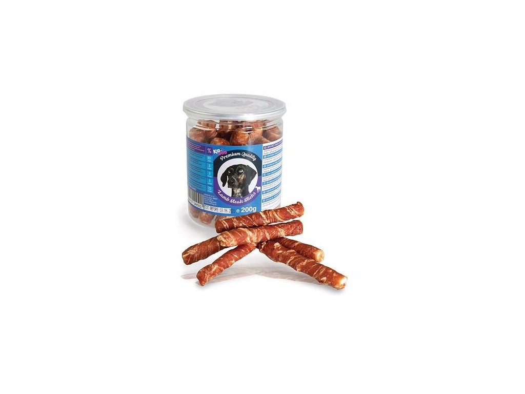 76212 3 kiddog jehneci steak na buvoli tycince premium quality 200g doza z kategorie chovatelske potreby a krmiva pro psy pamlsky pro psy polomekke pamlsky pro psy
