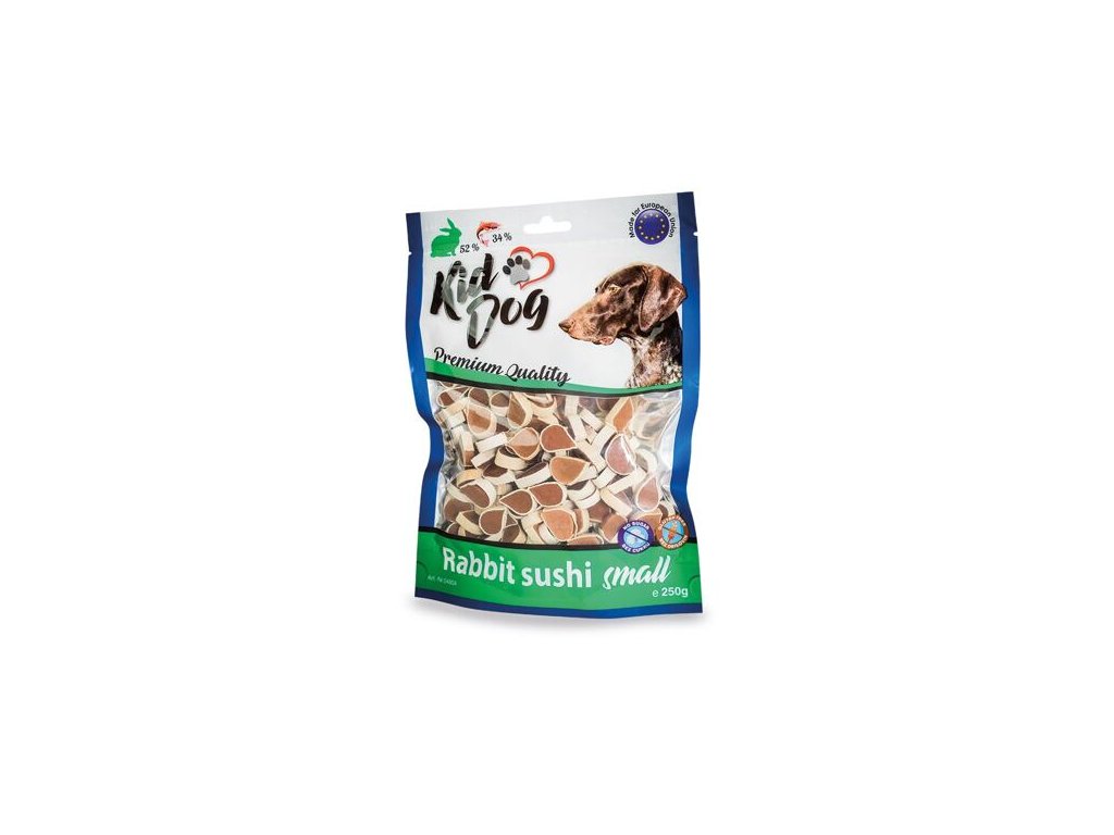 76320 2 kiddog kralici male sushi 250 g z kategorie chovatelske potreby a krmiva pro psy pamlsky pro psy polomekke pamlsky pro psy