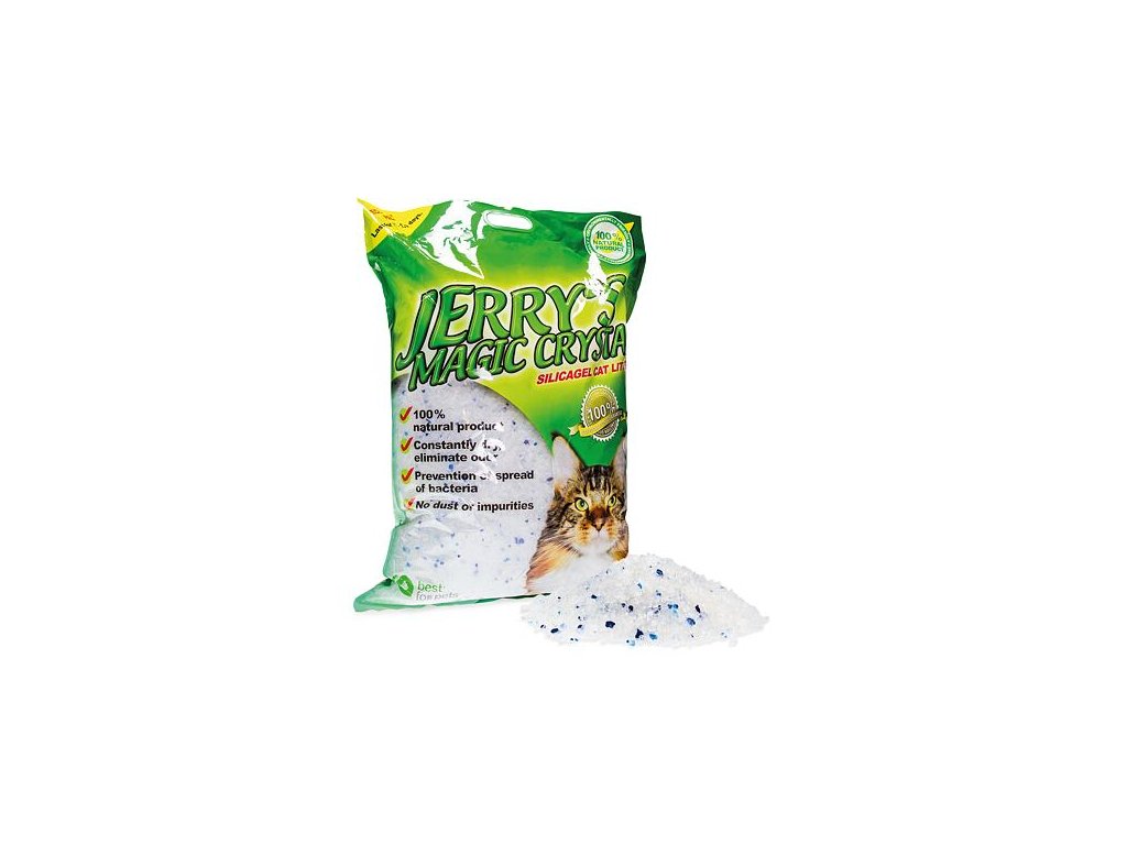 57309 kockolit jerrys magic crystals natural 16l z kategorie chovatelske potreby a krmiva pro kocky toalety steliva pro kocky steliva kockolity pro kocky