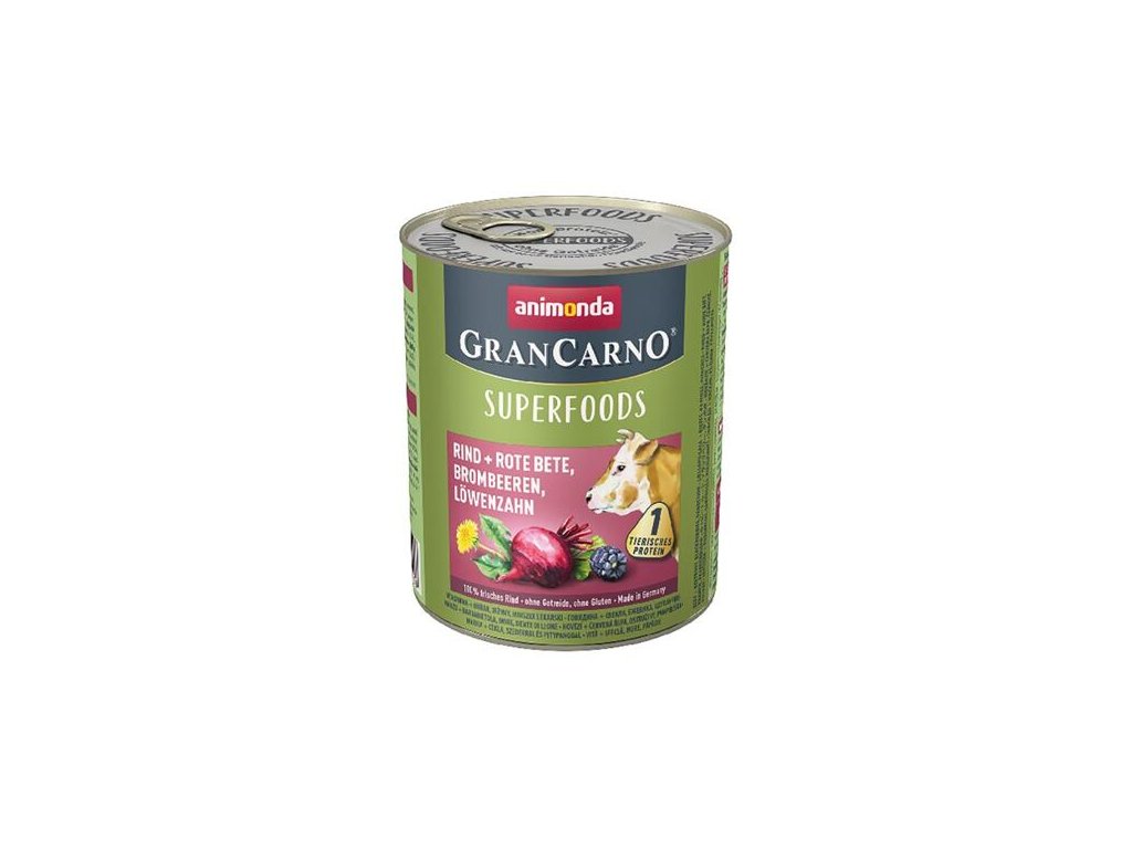 36435 animonda grancarno superfoods konzerva hovezi a cervena repa 800g z kategorie chovatelske potreby a krmiva pro psy krmiva pro psy konzervy pro psy