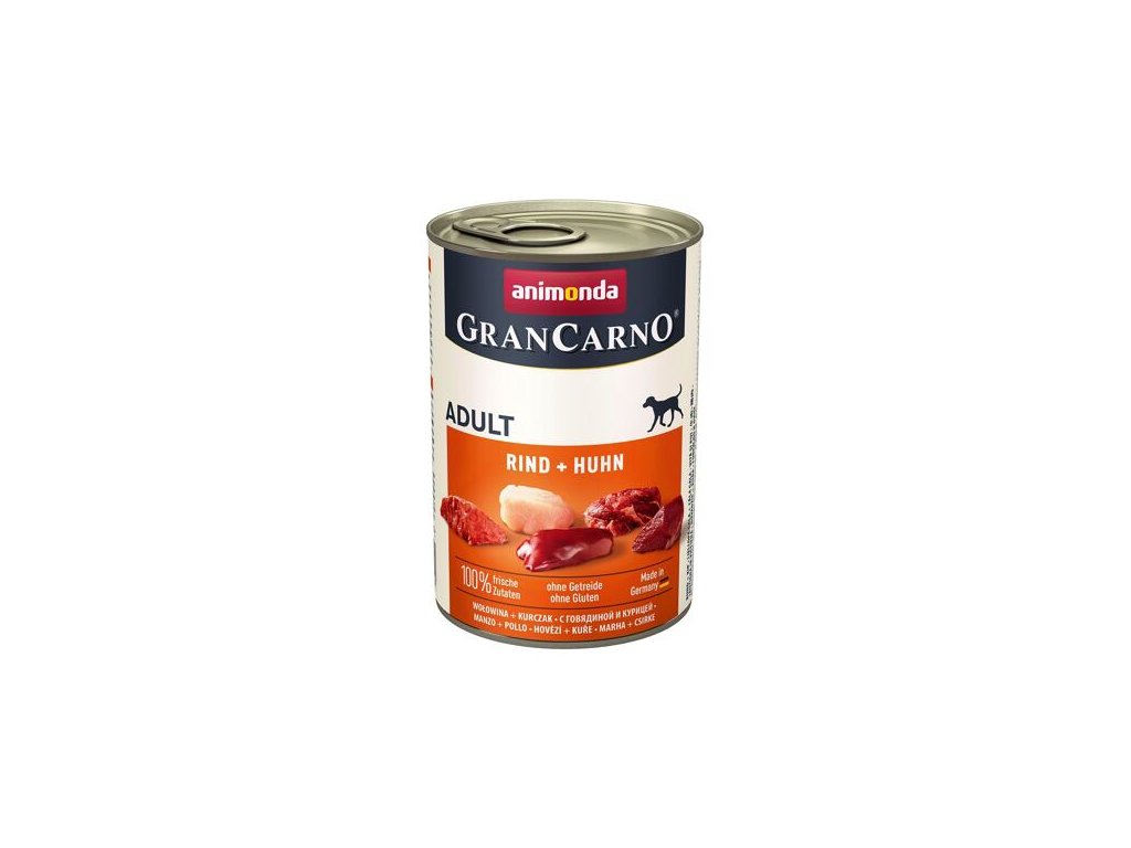 16275 animonda grancarno konzerva hovezi kure 400g z kategorie chovatelske potreby a krmiva pro psy krmiva pro psy konzervy pro psy