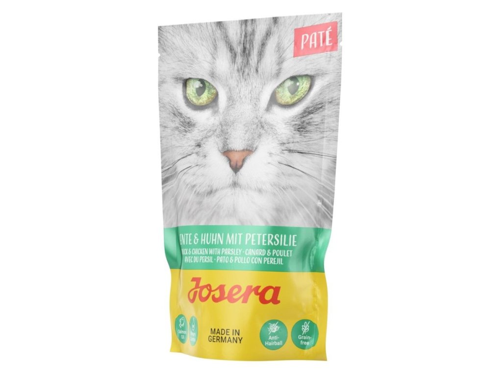81609 1 josera pate ente huhn mit petersilie kapsicka 85g z kategorie chovatelske potreby a krmiva pro kocky krmivo a pamlsky pro kocky kapsicky pro kocky