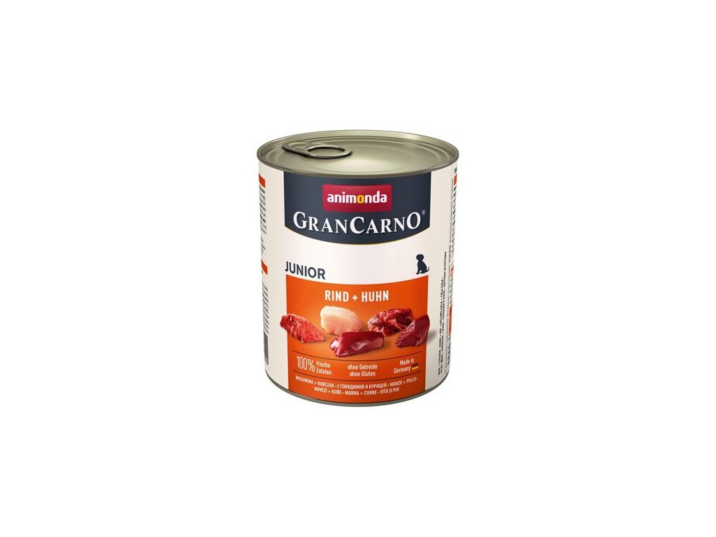 11034 animonda grancarno junior konzerva hovezi kureci 800g z kategorie chovatelske potreby a krmiva pro psy krmiva pro psy konzervy pro psy
