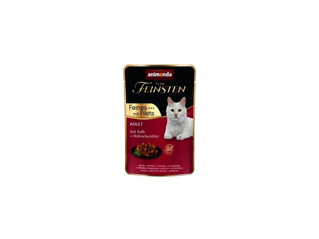 16014 animonda vom feinsten adult teleci a kureci filet kapsicka pro kocky 85g z kategorie chovatelske potreby a krmiva pro kocky krmivo a pamlsky pro kocky kapsicky pro kocky