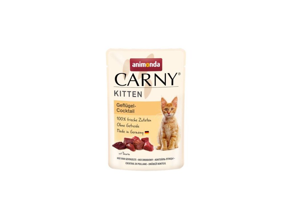 59384 1 animonda carny kitten kapsicka drubezi koktejl pro kotata 85g z kategorie chovatelske potreby a krmiva pro kocky krmivo a pamlsky pro kocky kapsicky pro kocky