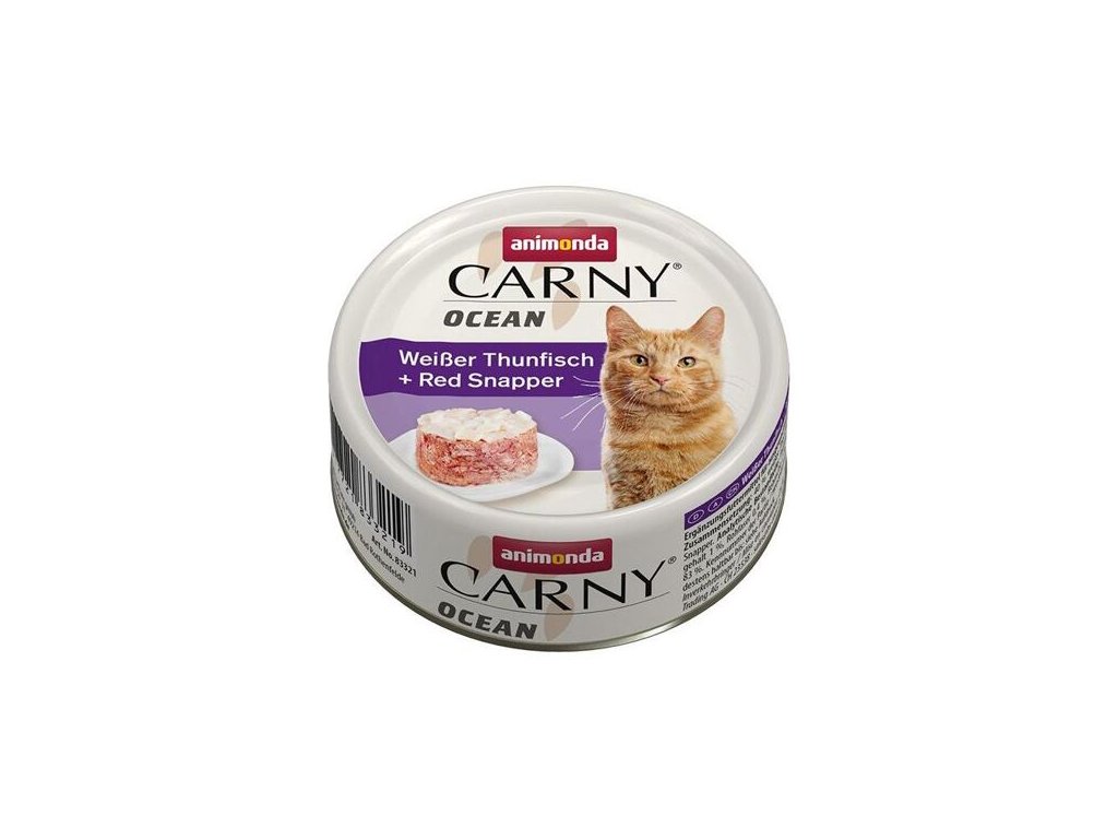 27828 animonda carny ocean konzerva tunak red snapper 80g z kategorie chovatelske potreby a krmiva pro kocky krmivo a pamlsky pro kocky konzervy pro kocky
