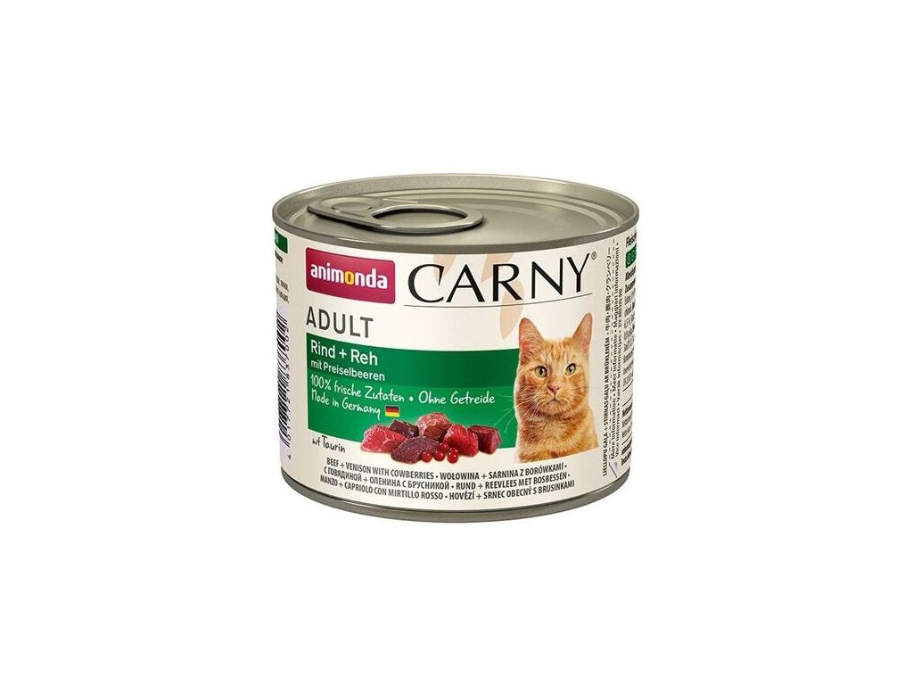 1083 animonda carny adult konzerva hovezi srnci brusinky 200g z kategorie chovatelske potreby a krmiva pro kocky krmivo a pamlsky pro kocky konzervy pro kocky
