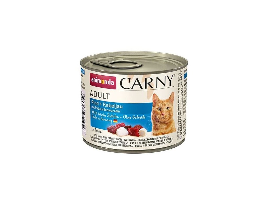 26376 animonda carny adult konzerva treska petrzel 200g z kategorie chovatelske potreby a krmiva pro kocky krmivo a pamlsky pro kocky konzervy pro kocky