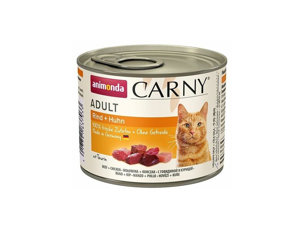 1080 1 animonda carny adult konzerva hovezi kure 200g z kategorie chovatelske potreby a krmiva pro kocky krmivo a pamlsky pro kocky konzervy pro kocky