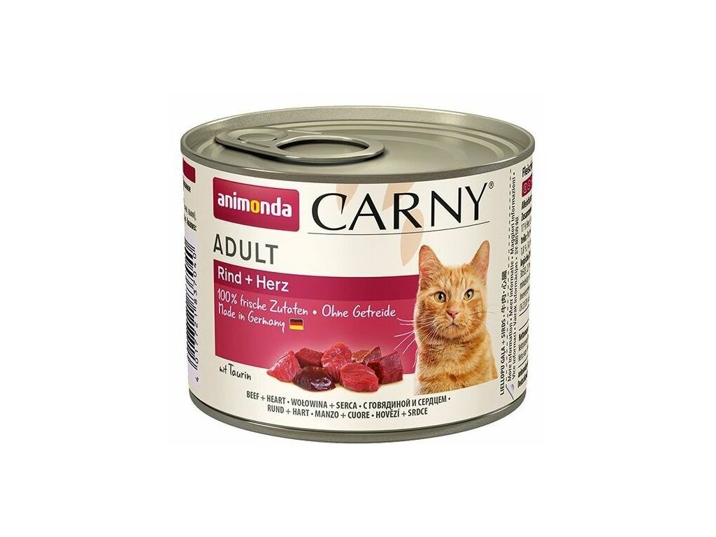 1089 1 animonda carny adult konzerva hovezi srdce 200g z kategorie chovatelske potreby a krmiva pro kocky krmivo a pamlsky pro kocky konzervy pro kocky