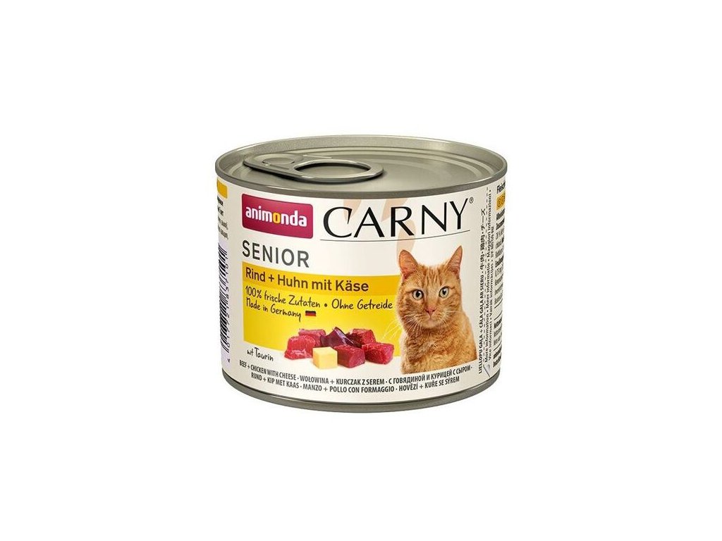 1107 animonda carny senior hovezi kure syr 200g z kategorie chovatelske potreby a krmiva pro kocky krmivo a pamlsky pro kocky konzervy pro kocky