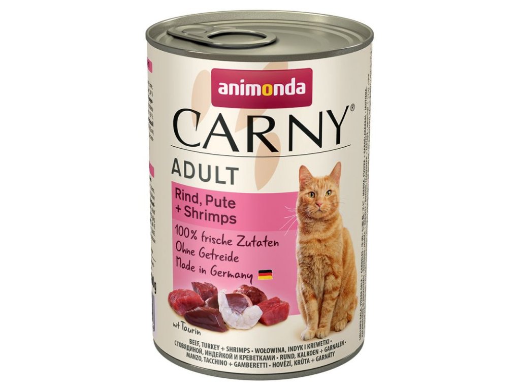 1104 1 animonda carny adult hovezi kruti a krevety 400g z kategorie chovatelske potreby a krmiva pro kocky krmivo a pamlsky pro kocky konzervy pro kocky