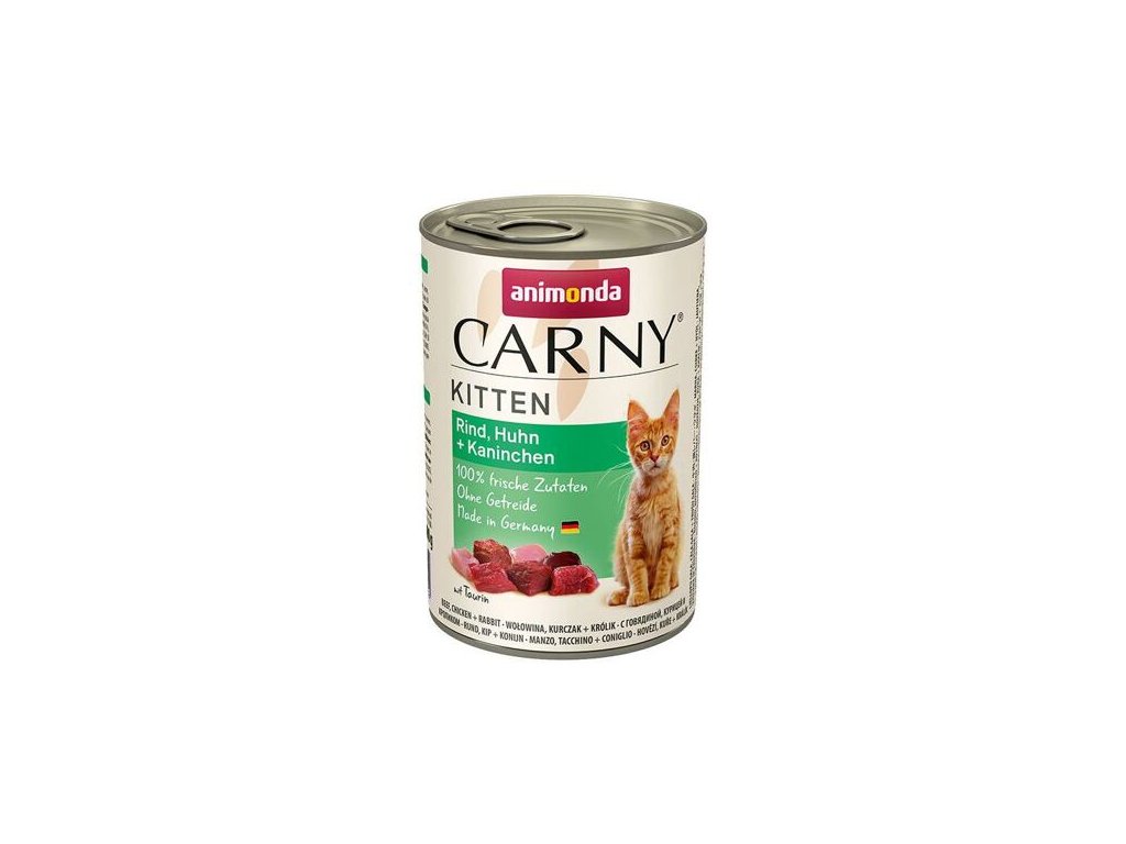26757 animonda cat carny kitten hovezi kure a kralik 400g z kategorie chovatelske potreby a krmiva pro kocky krmivo a pamlsky pro kocky konzervy pro kocky