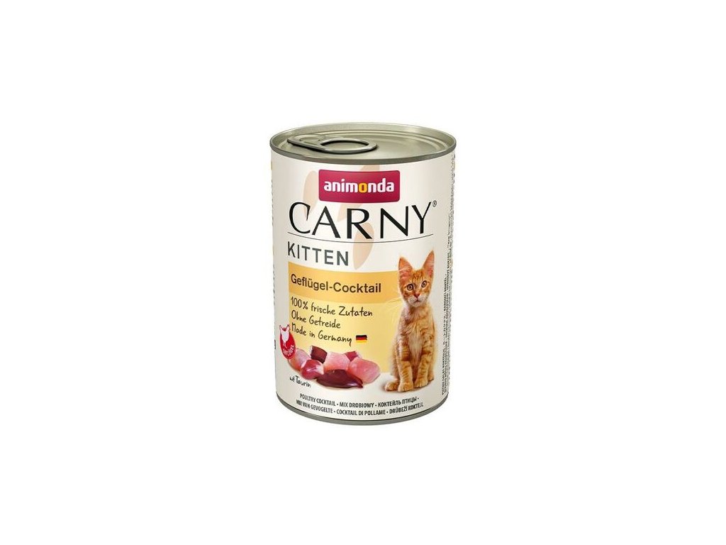 59333 1 animonda konzerva carny kitten drubezi koktejl 400g z kategorie chovatelske potreby a krmiva pro kocky krmivo a pamlsky pro kocky konzervy pro kocky