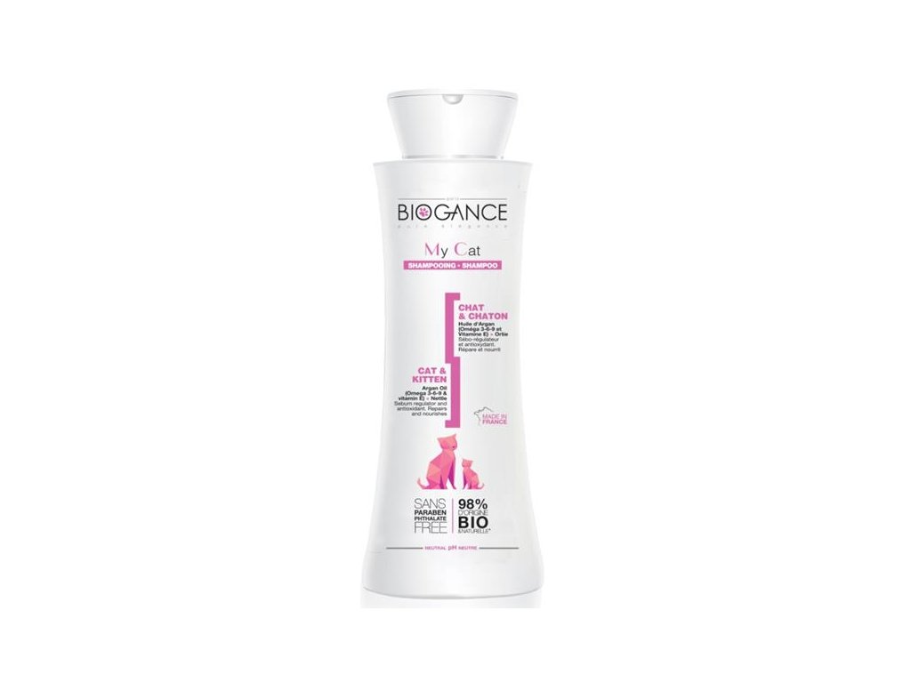 77466 1 biogance sampon my cat pro kocky 250 ml z kategorie chovatelske potreby a krmiva pro kocky hygiena a kosmetika kocek sampony pro kocky