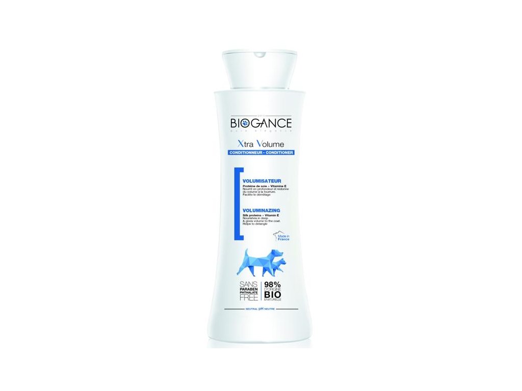 77469 1 biogance kondicioner xtra volume pro objem 250 ml z kategorie chovatelske potreby a krmiva pro psy hygiena a kosmetika psa sampony a spreje pro psy