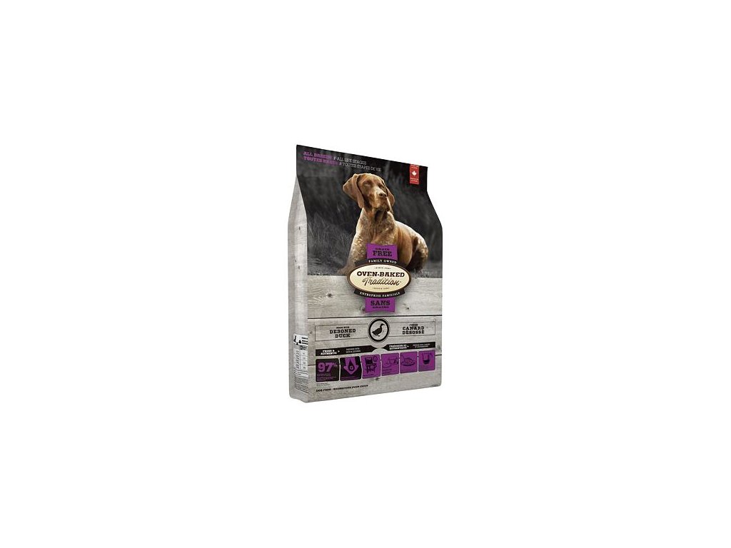 79590 3 oven baked adult dog grain free duck all breeds 2 27 kg z kategorie chovatelske potreby a krmiva pro psy krmiva pro psy granule pro psy