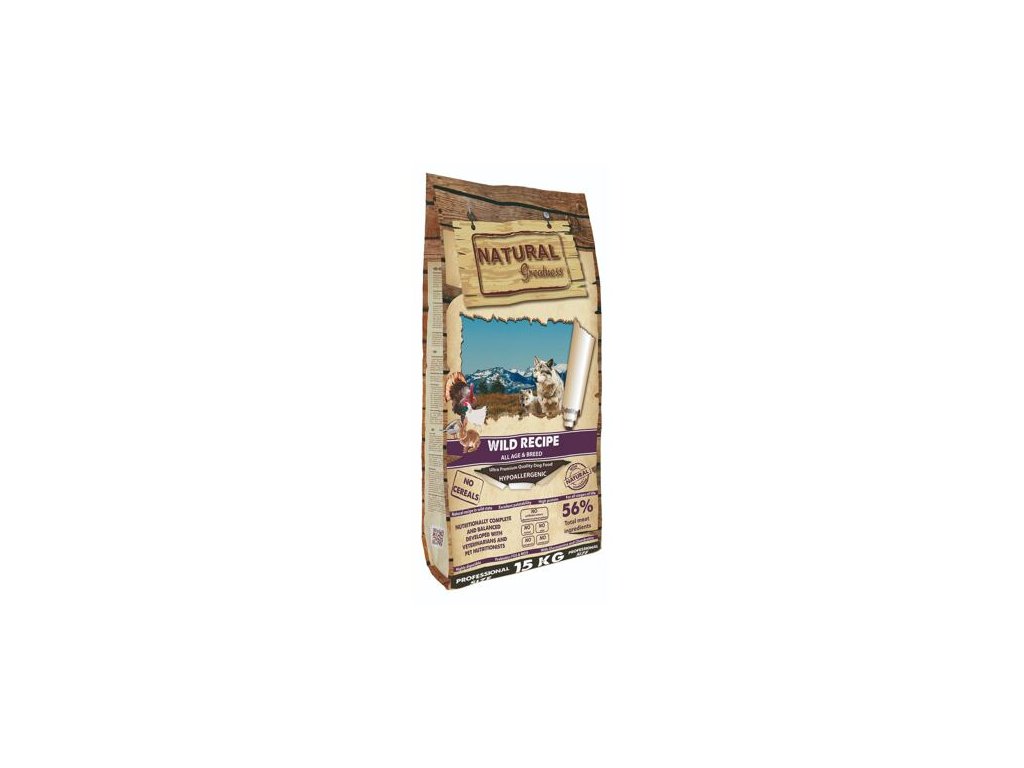 79269 1 natural greatness wild recipe all breed 2 kg z kategorie chovatelske potreby a krmiva pro psy krmiva pro psy granule pro psy