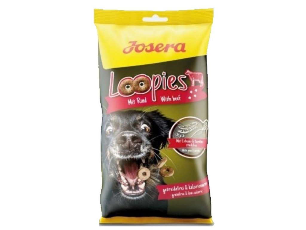 81489 2 josera loopies mit rind pamlsky 150g z kategorie chovatelske potreby a krmiva pro psy pamlsky pro psy piskoty susenky pro psy