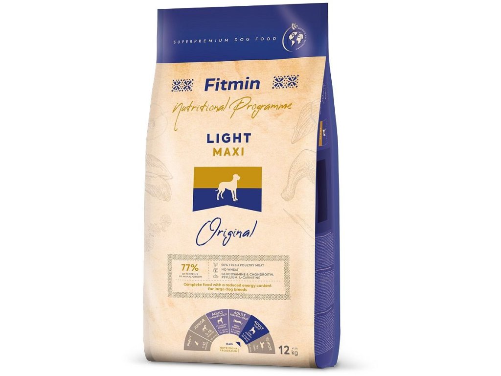 78963 1 fitmin dog maxi light 12 kg z kategorie chovatelske potreby a krmiva pro psy krmiva pro psy granule pro psy