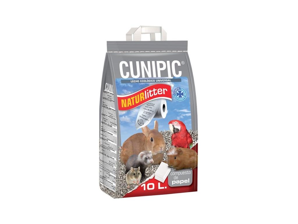 55515 1 podestylka naturlitter paper cunipic 10 l z kategorie chovatelske potreby a krmiva pro hlodavce a mala zvirata podestylky a steliva pro hlodavce
