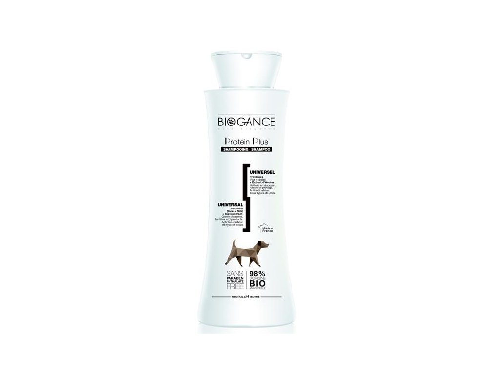 77427 1 biogance sampon protein plus vyzivujici 250 ml z kategorie chovatelske potreby a krmiva pro psy hygiena a kosmetika psa sampony a spreje pro psy