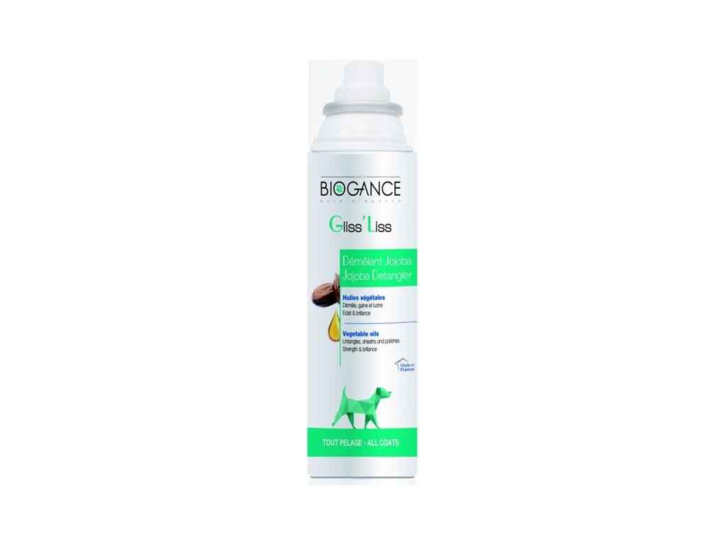 77502 1 biogance gliss liss dog 150 ml z kategorie chovatelske potreby a krmiva pro psy hygiena a kosmetika psa sampony a spreje pro psy