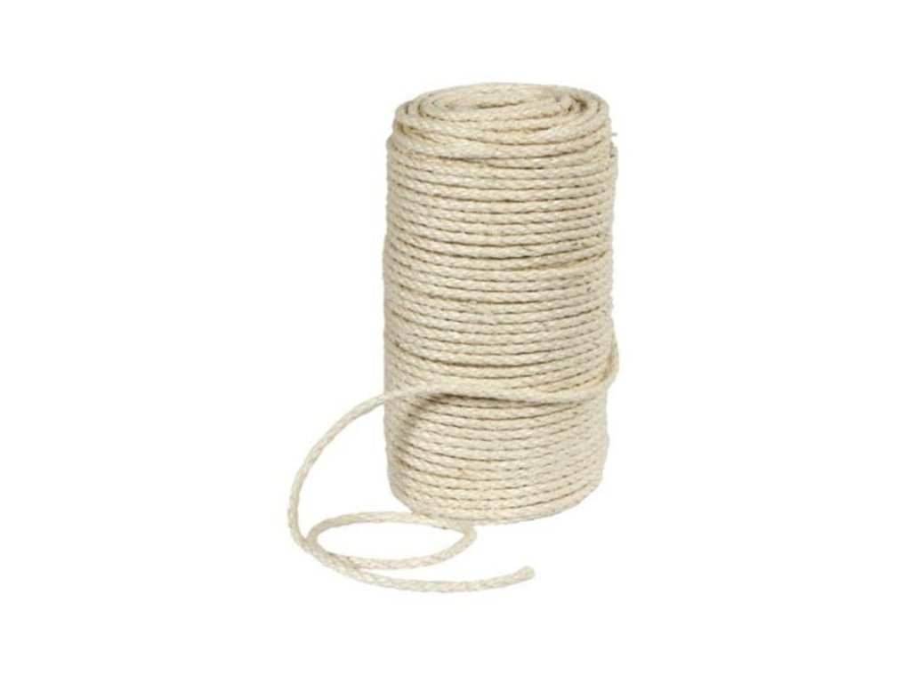 58179 1 lano sisalove 6 mm 15 m z kategorie chovatelske potreby a krmiva pro kocky skrabadla pro kocky