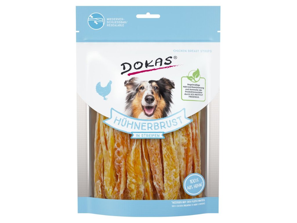 38295 1 dokas kureci prsa prouzky pochoutka pro psy 250g z kategorie chovatelske potreby a krmiva pro psy pamlsky pro psy susena masicka pro psy