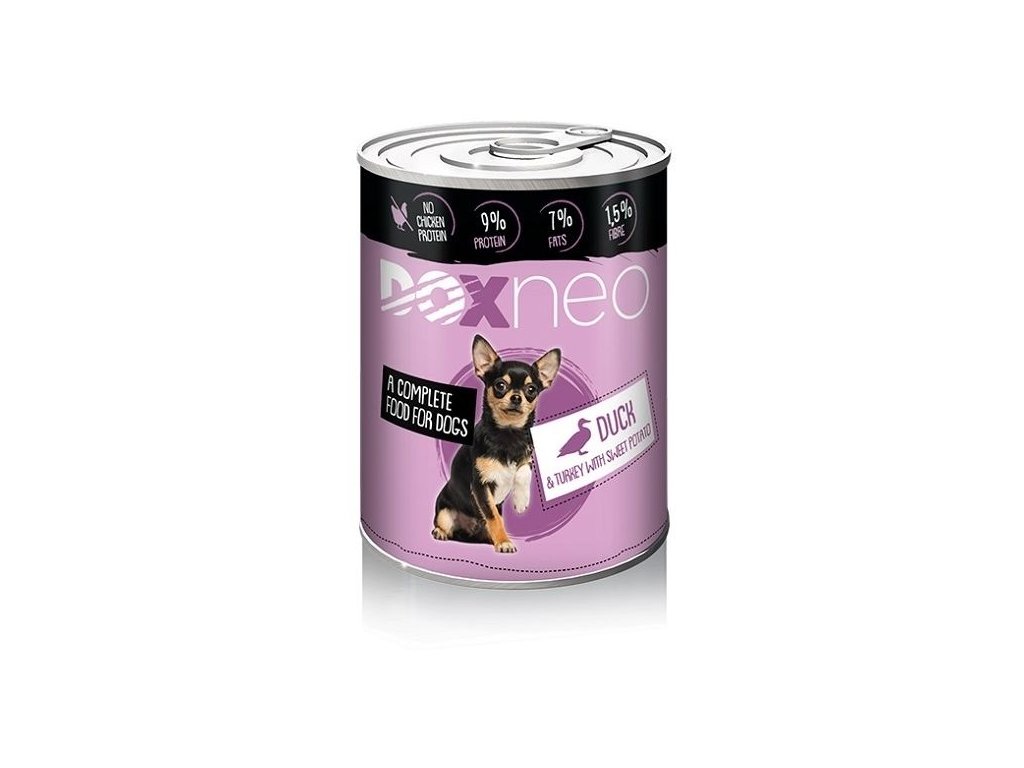76407 doxneo duck konzerva pro psy 400 g z kategorie chovatelske potreby a krmiva pro psy krmiva pro psy konzervy pro psy