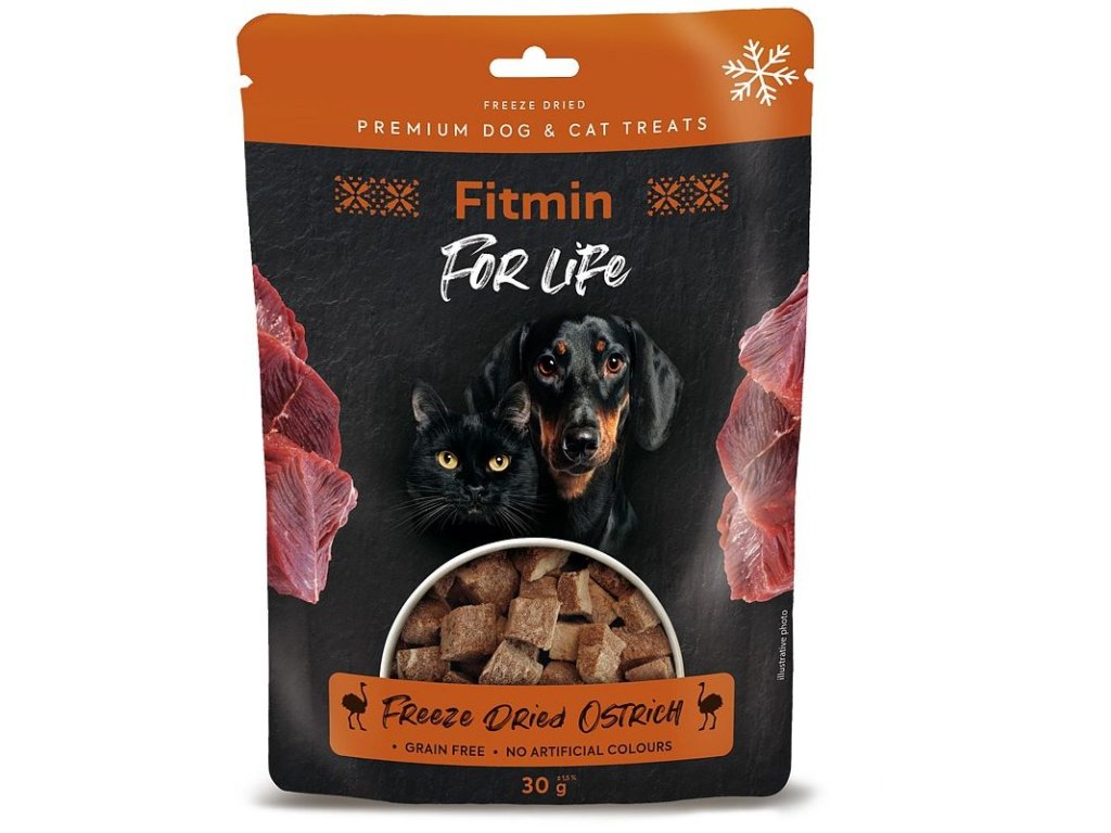 84147 fitmin for life mrazem susene pstrosi pamlsky 30g z kategorie chovatelske potreby a krmiva pro psy pamlsky pro psy pamlsky susene mrazem pro psy