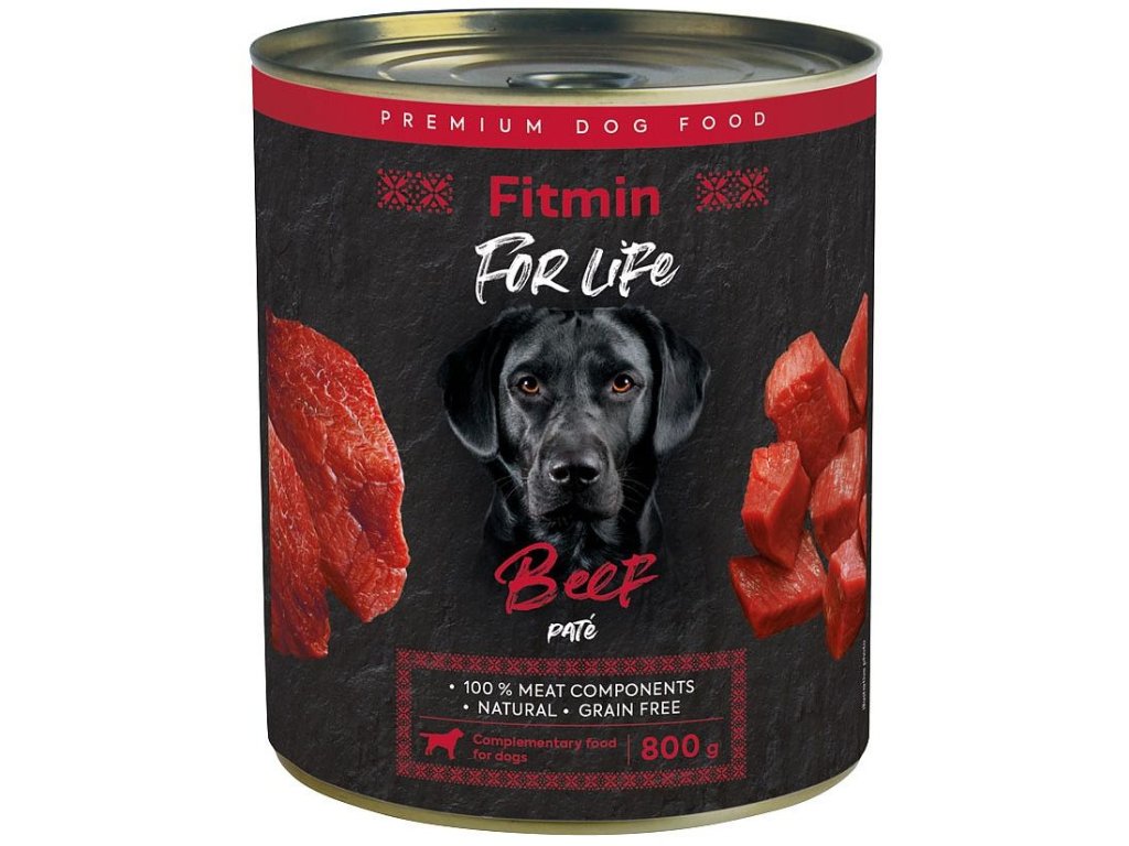 18318 fitmin for life hovezi konzerva pro psy 800g z kategorie chovatelske potreby a krmiva pro psy krmiva pro psy konzervy pro psy
